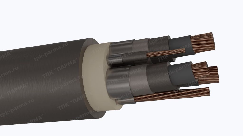 Фотография провода Кабель КГЭТ 3х95+1х25+1х10 - 6кВ