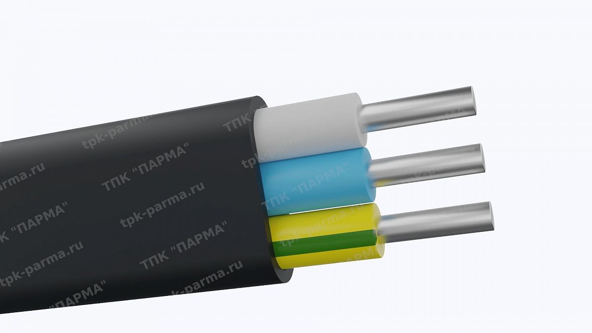 Фотография провода Кабель АВВГнг(A)-П 3х10